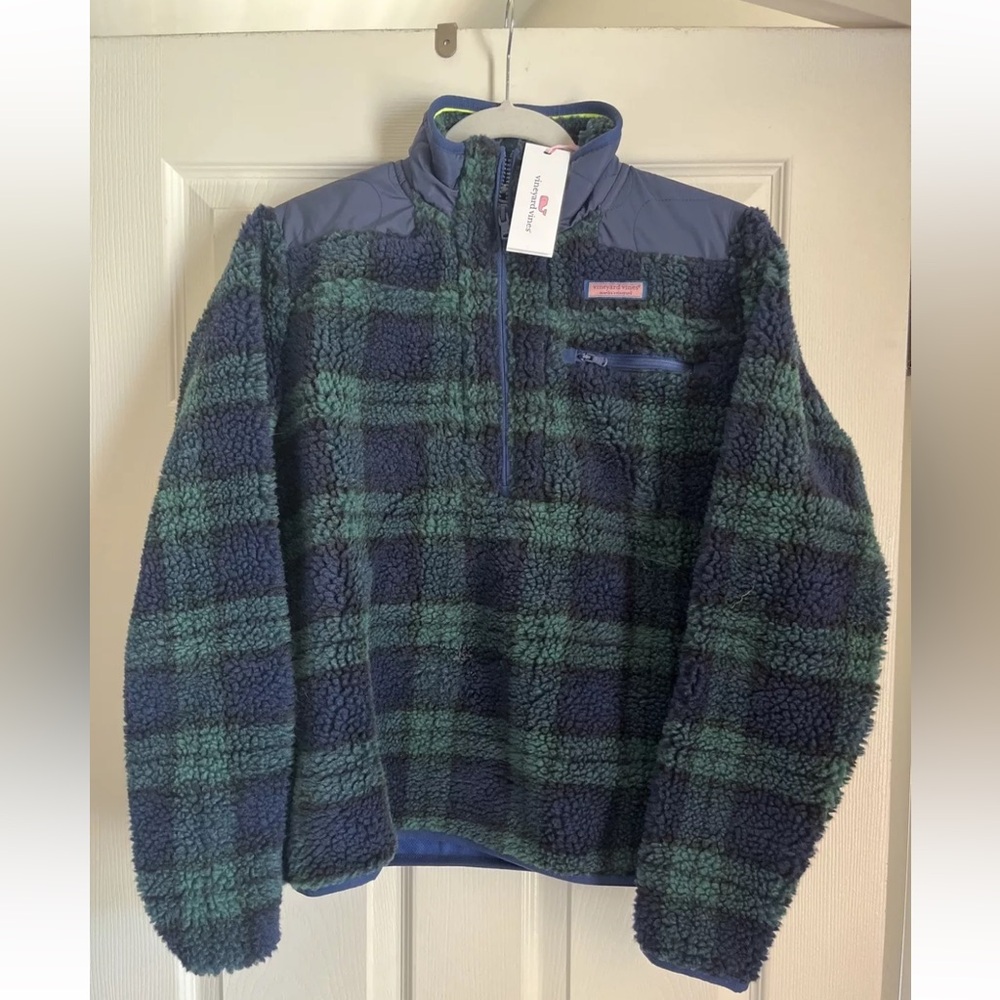 Vineyard Vines NWT Women’s Fleece Shep Pullover